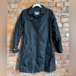 NWOT Eddie Bauer Black Trench Coat for Women